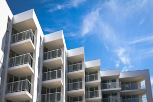Body corporate apartment block suited to prepaid submetering